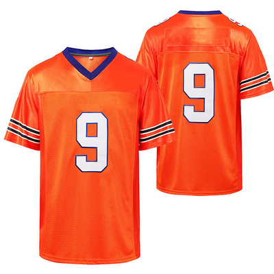OEM Men's 100% Polyester Jersey Basketball Uniforms V Neck Short Sleeve Football Shirts