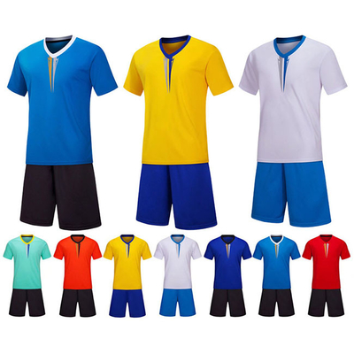 Light Board Short Sleeve Youth Football Uniforms For School Boys