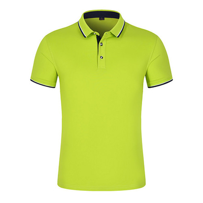 Temperament Slim OEM T Shirts Yellow Cotton Ladies Golf Polo Shirts For Running