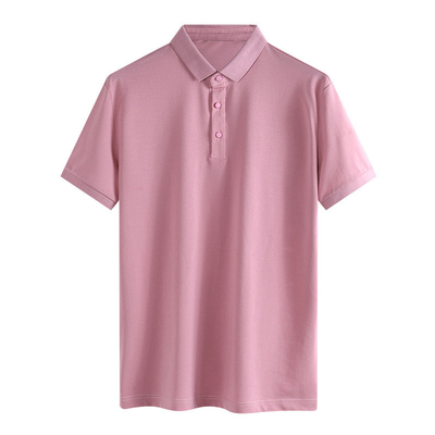 Lapel Collar Males Solid Color Rugby Shirts 180gsm Ice Thread Plus Size Polo Shirt