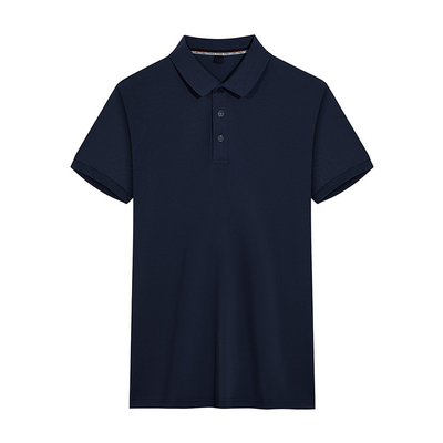 S to 4XL Classic Lapel Loose Casual Polo Shirt 96 Polyester 4 Spandex Shirts