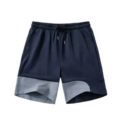 Men's loose quick drying casual solid color patchwork beach pants