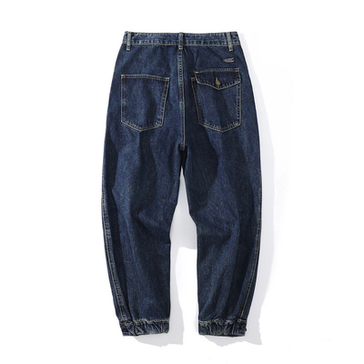 OEM Denim Pants With Pockets Straight Cargo Jeans 100pcs MOQ Bespoke Factory