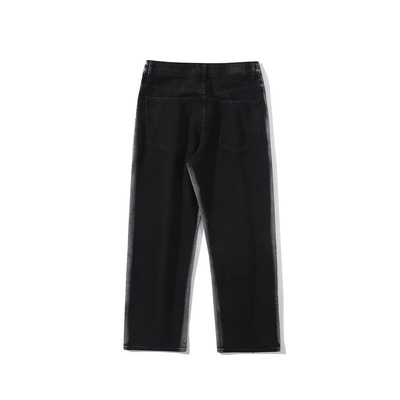 OEM Strap Washed Jeans Low MOQ Wide Leg Pants Denim Clothing Manufacturer
