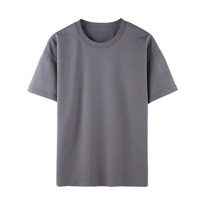 240 G Fashion Short Sleeve Round Collar Large Size Cotton T-Shirt