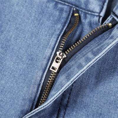Bespoke Manufactuer Autumn High Waisted Blue Wide Leg woman Jeans