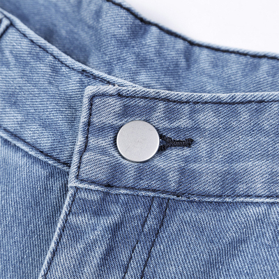 Bespoke Manufactuer Autumn High Waisted Blue Wide Leg woman Jeans