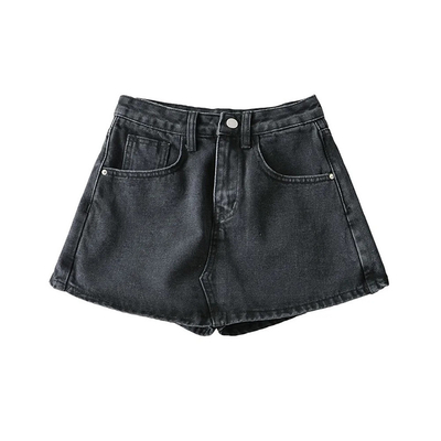 Factory Customized European Summer Vintage High Waist Denim Short