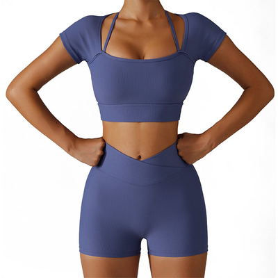 OEM Summer Yoga Running Tight Height Elastic Shorts biker shorts