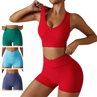 OEM Summer Yoga Running Tight Height Elastic Shorts biker shorts