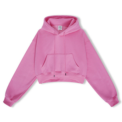 Factory Directly Customized Fashion Trends Oversized Cropped Pullover Hoodie