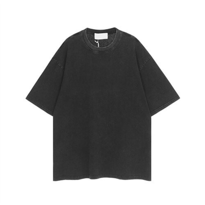 OEM maufactory  Letter print short -sleeved T -shirt men's summer round neck half -sleeved European and American trend