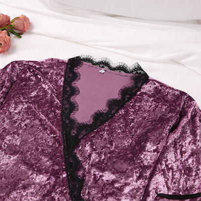 2021 Fashionable Short Tank Top Sexy Lace Bathrobe For Women Home Wear