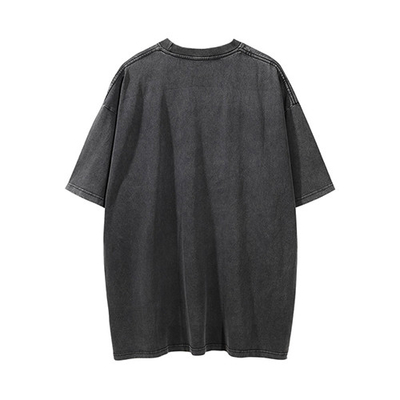 Custom Tshirt 100%  pure cotton loose causal short T-shirt wash water for men
