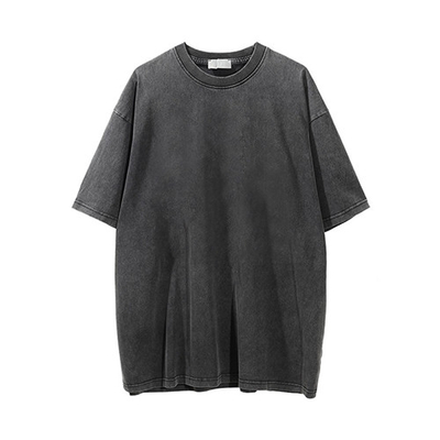 Custom Tshirt 100%  pure cotton loose causal short T-shirt wash water for men
