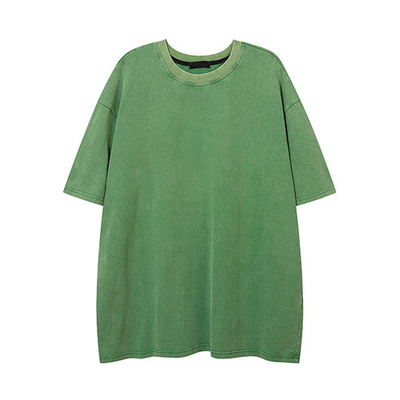 2022 100% Pure Cotton Trend Unisex Dark Loose Round Neck Short Sleeve T Shirt