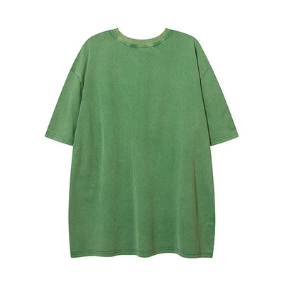 2022 100% Pure Cotton Trend Unisex Dark Loose Round Neck Short Sleeve T Shirt