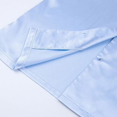 OEM maufactory  Spring European And American Pajamas Silk Long Sleeved Pajamas Turn Over Neck
