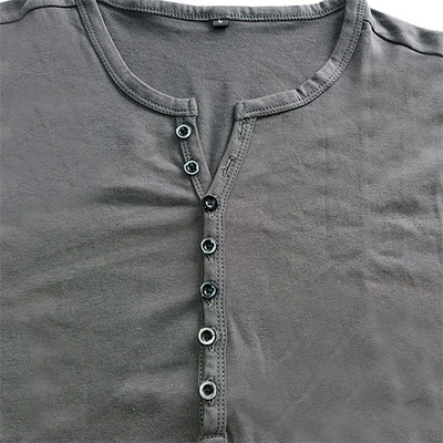 2021 Trend Fashionable Solid Short T-Shirt For Men V-Neck T-Shirt For Men