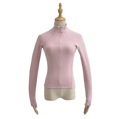 2023 Spring Double Sided German Velvet Raglan Sleeve Zipper Bottom Top Women'S T-Shirt