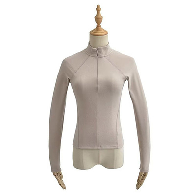 2023 Spring Double Sided German Velvet Raglan Sleeve Zipper Bottom Top Women'S T-Shirt