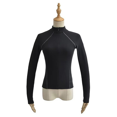 2023 Spring Double Sided German Velvet Raglan Sleeve Zipper Bottom Top Women'S T-Shirt