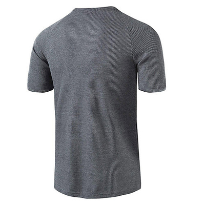 Summer New Cotton Loose Round Neck Men's Short Sleeve Solid T-Shirt