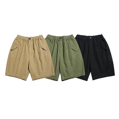 OEM maufactory  Summer men's solid color front bag shorts  loose straight tube work pants
