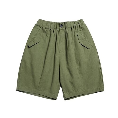 OEM maufactory  Summer men's solid color front bag shorts  loose straight tube work pants