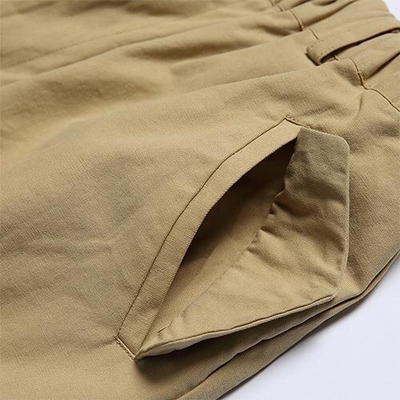 OEM maufactory  Summer men's solid color front bag shorts  loose straight tube work pants