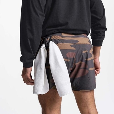 OEM maufactory  European and American men's casual double -layer shorts in summer sports fitness running