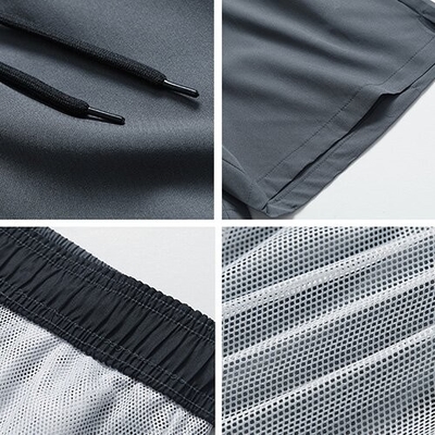 OEM maufactory  Sports summer straight-leg pants  Men's fitness waistline  loose beach pants for sports