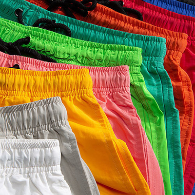 Summer 95% Polyester Men'S Casual Shorts Candy Color Beach Pants For Men Women