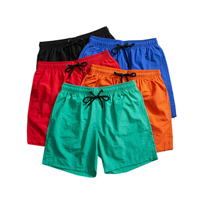 Summer 95% Polyester Men'S Casual Shorts Candy Color Beach Pants For Men Women