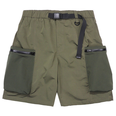 Summer Casual Men'S Shorts Loose Large Pocket Color Contrast Trend Pants