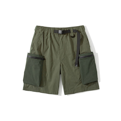 Summer Casual Men'S Shorts Loose Large Pocket Color Contrast Trend Pants