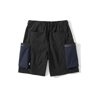 Summer Casual Men'S Shorts Loose Large Pocket Color Contrast Trend Pants