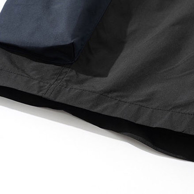 Summer Casual Men'S Shorts Loose Large Pocket Color Contrast Trend Pants