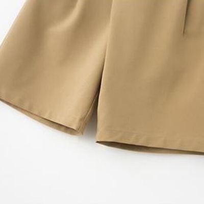 OEM maufactory  Summer New Polyester Five Point Pants Straight Panties Casual