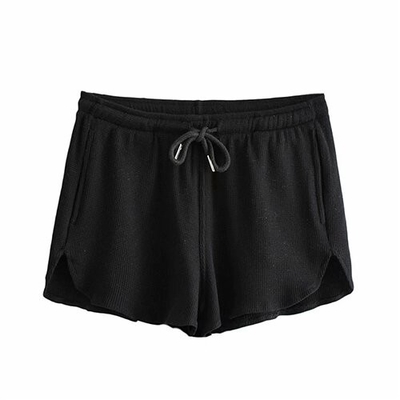 OEM maufactory  Summer Home Casual Wide Leg Pants Female BM Thread Elastic Loose Waist Sports Shorts