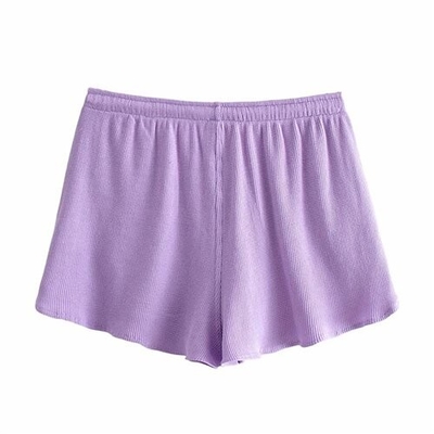 OEM maufactory  Summer Home Casual Wide Leg Pants Female BM Thread Elastic Loose Waist Sports Shorts