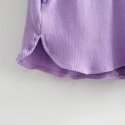 OEM maufactory  Summer Home Casual Wide Leg Pants Female BM Thread Elastic Loose Waist Sports Shorts