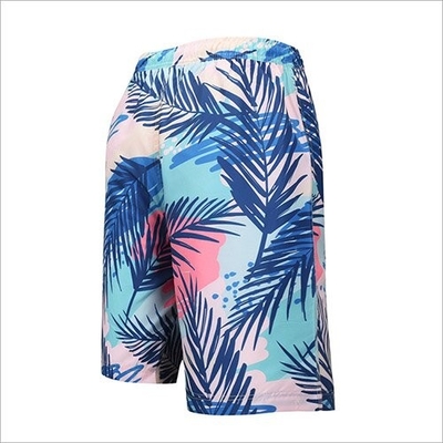 OEM maufactory  Summer Beach Print Polyester Shorts Quick Dry For Men Shipping By Sea