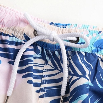 OEM maufactory  Summer Beach Print Polyester Shorts Quick Dry For Men Shipping By Sea