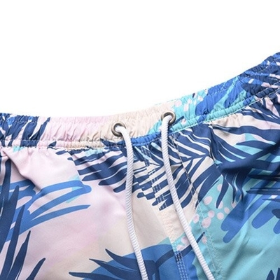 OEM maufactory  Summer Beach Print Polyester Shorts Quick Dry For Men Shipping By Sea