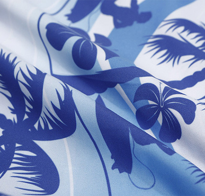 Beach Summer Elastic Waist Men'S Blue Coconut Tree Five Point Shorts Quick Drying
