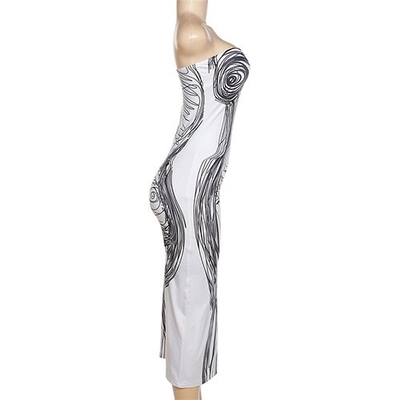 OEM maufactory 2023 Spring European and Americanwomen s clothing 3d printed material sleeveless custom apparel