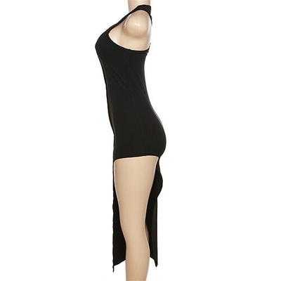 OEM maufactory European and American style women's clothing round neck  polyester sleeveless