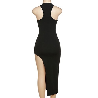 OEM maufactory European and American style women's clothing round neck  polyester sleeveless
