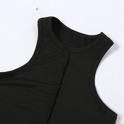 OEM maufactory European and American style women's clothing round neck  polyester sleeveless